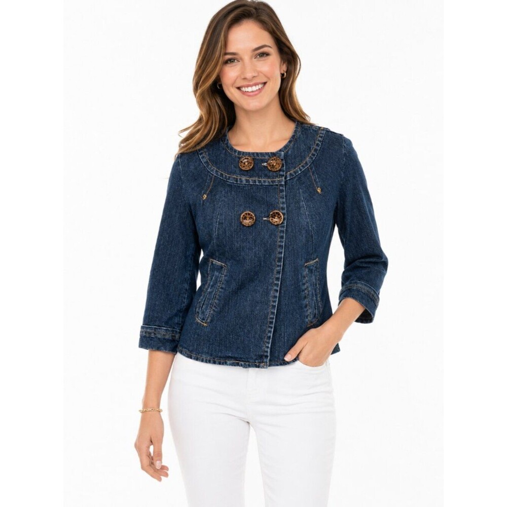 Boom Boom Stretch Denim Jean Jacket Size Small LIKE NEW